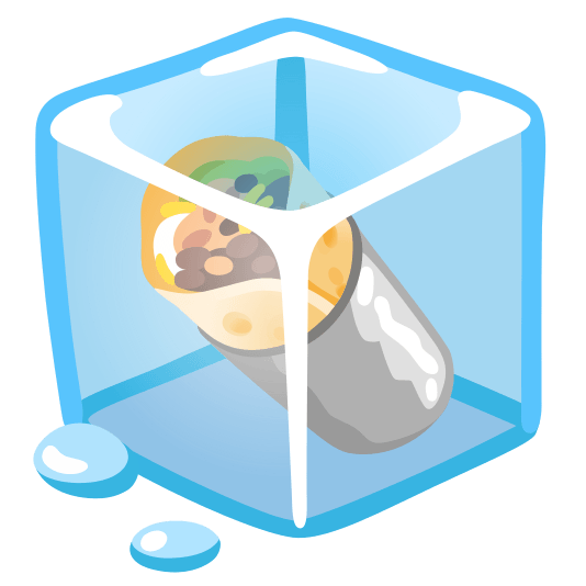 ice cube burrito