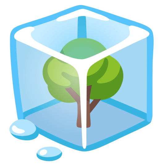 ice cube deciduous tree