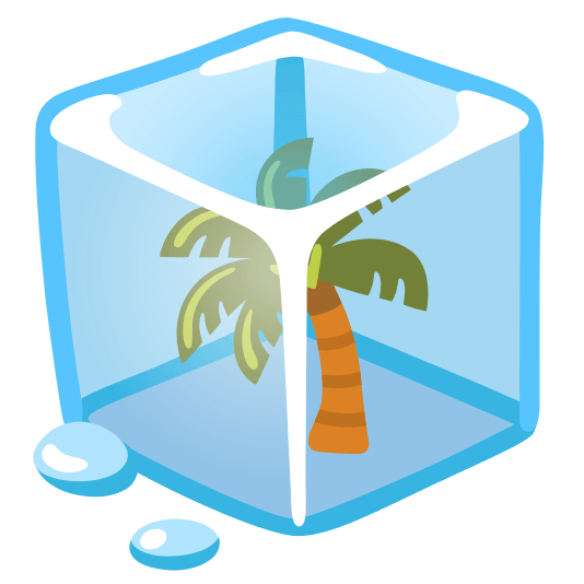 ice cube palm tree