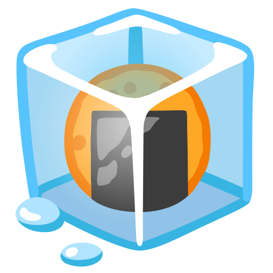 ice cube rice cracker