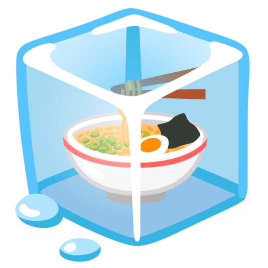 ice cube ramen