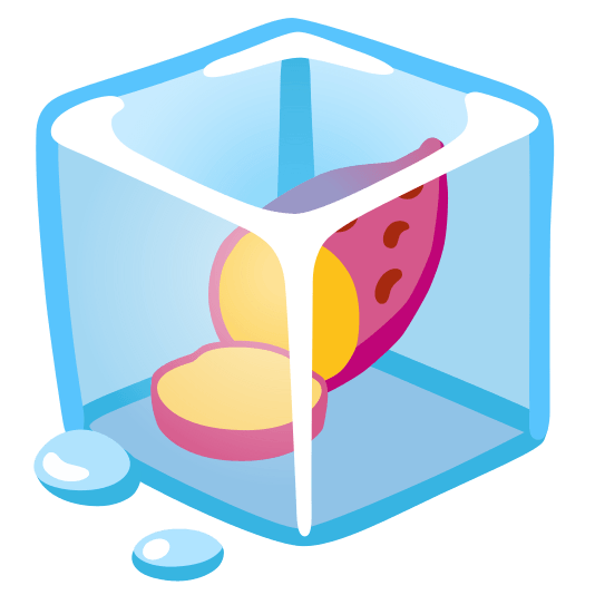 ice cube sweet potato