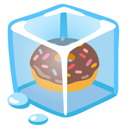 ice cube doughnut