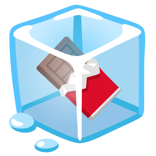 ice cube chocolate bar