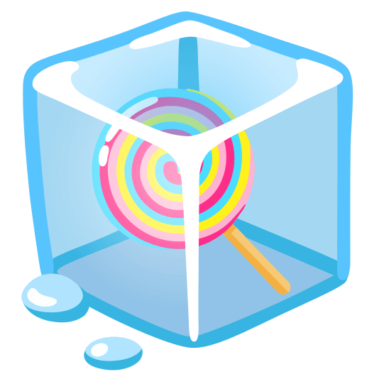 ice cube lollipop