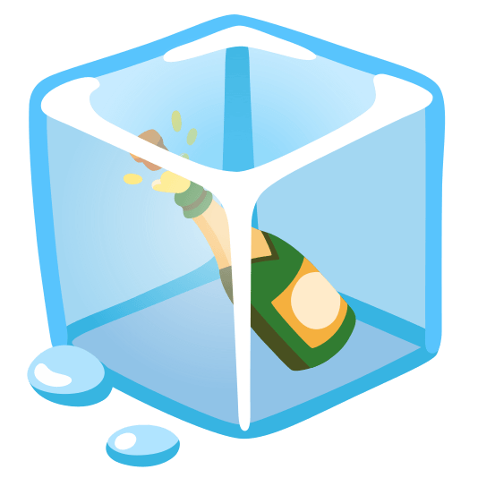 ice cube champagne