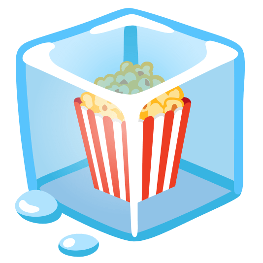 ice cube popcorn