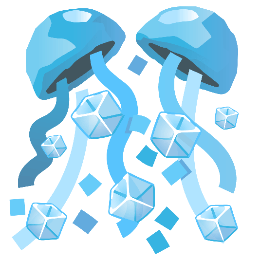 ice cube confetti ball