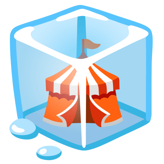 ice cube circus tent