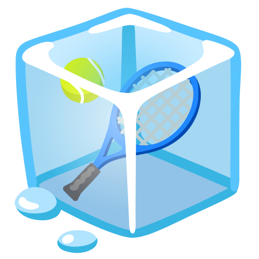 ice cube tennis