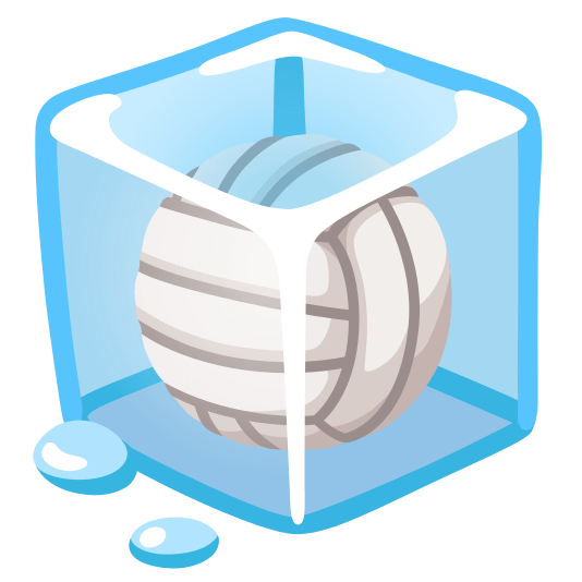 ice cube volleyball