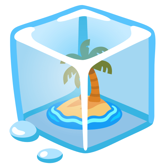 ice cube desert island