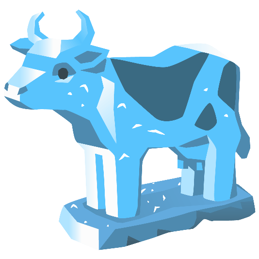 ice cube cow