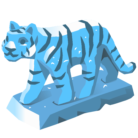 ice cube tiger