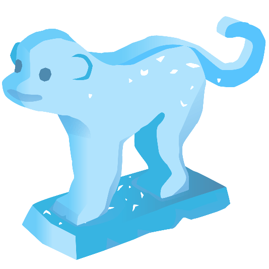 ice cube monkey face