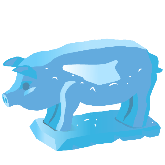 ice cube pig