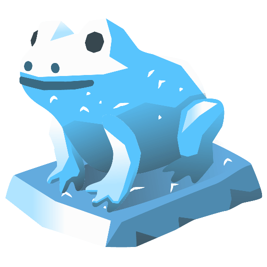 ice cube frog