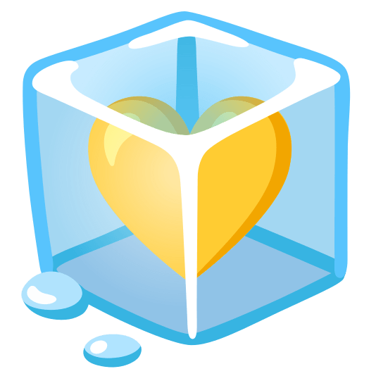 ice cube yellow heart