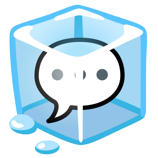 ice cube speech balloon