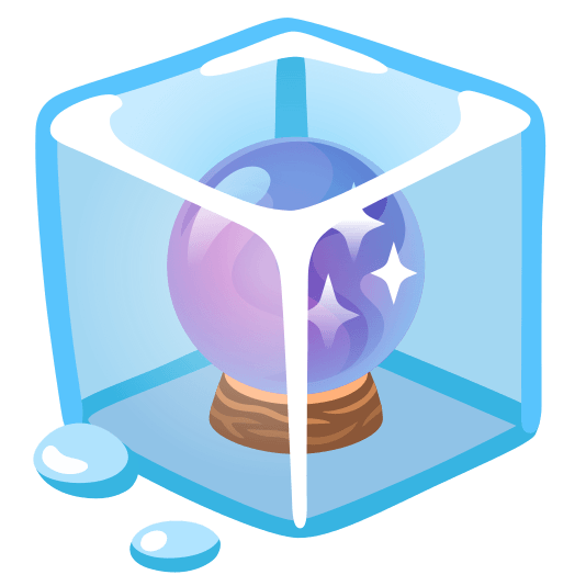 ice cube crystal ball