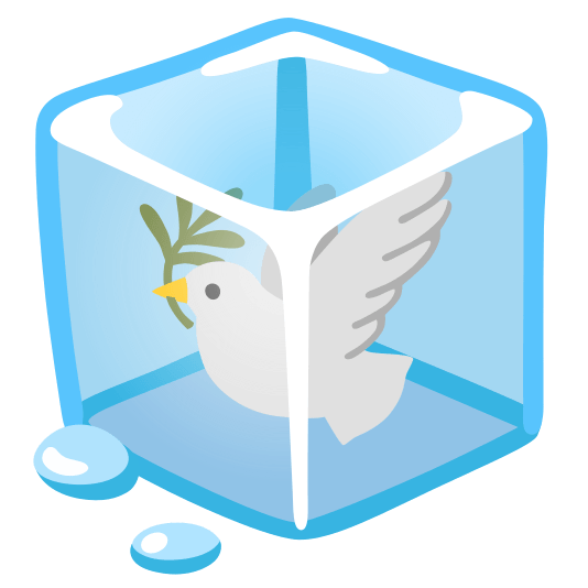ice cube dove of peace
