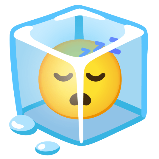 ice cube sleeping