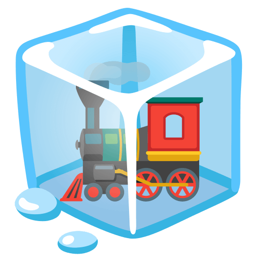 ice cube steam locomotive