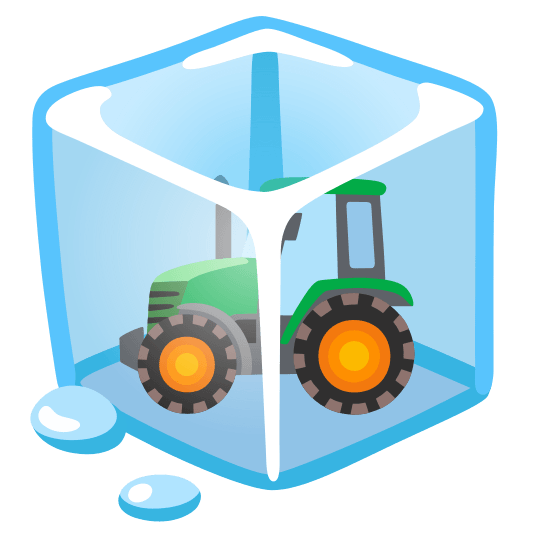 ice cube tractor