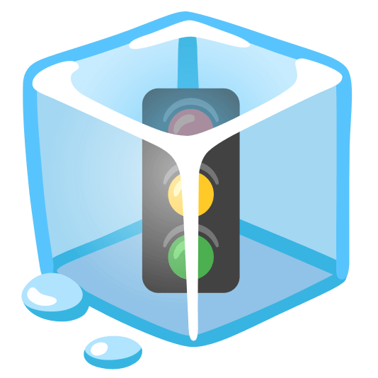 ice cube vertical traffic light