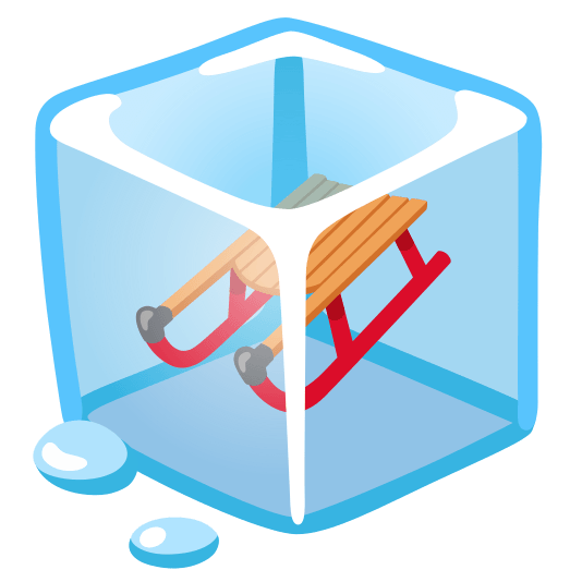 ice cube sled