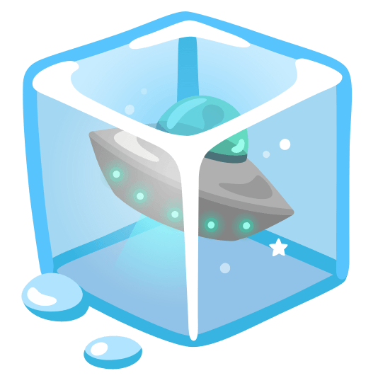 ice cube flying saucer
