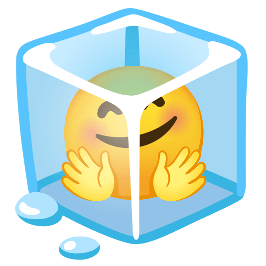 ice cube hugging face