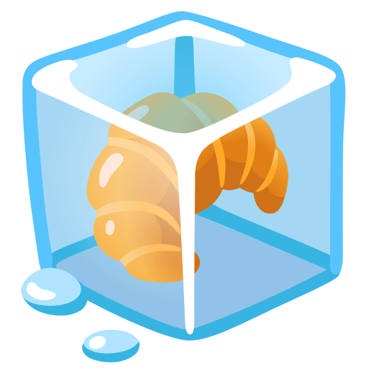 ice cube croissant