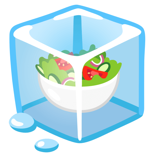 ice cube green salad