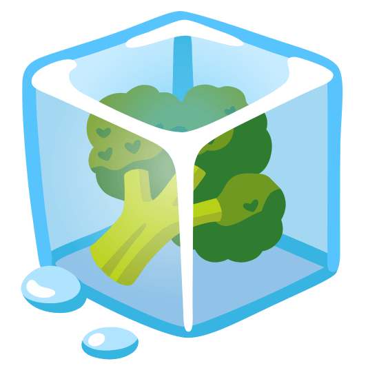 ice cube broccoli