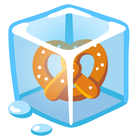 ice cube pretzel