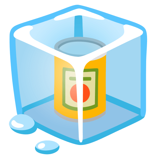 ice cube canned food