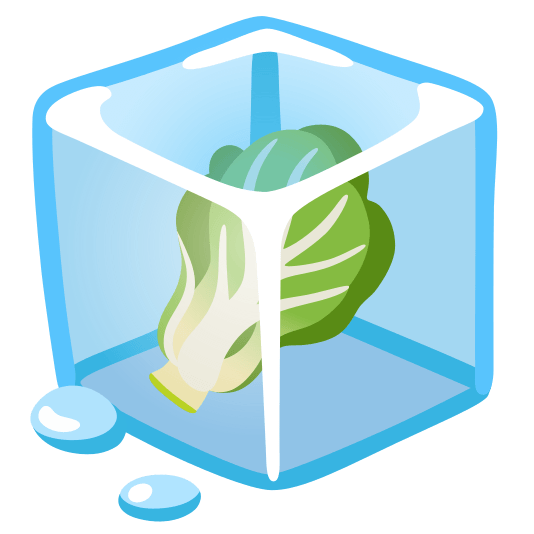 ice cube leafy green