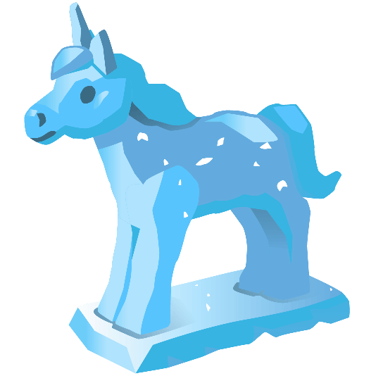 ice cube unicorn face