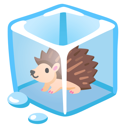 ice cube hedgehog