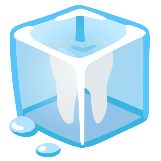 ice cube tooth