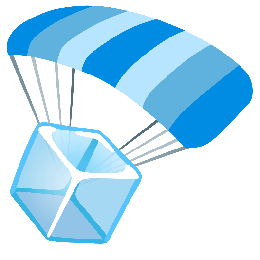 ice cube parachute