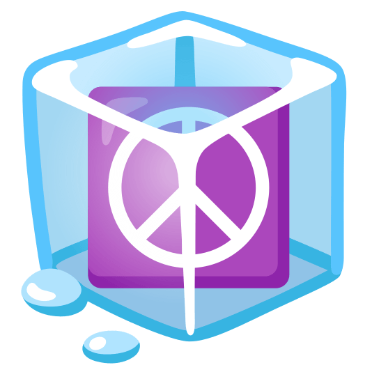 ice cube peace symbol