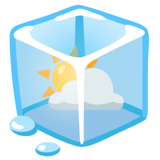 ice cube partly sunny