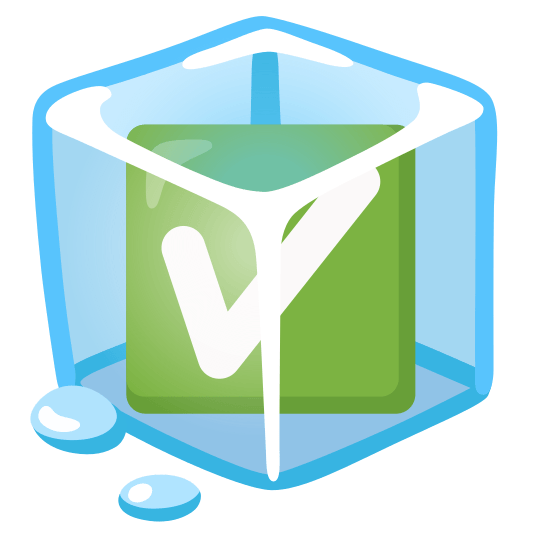 ice cube white check mark