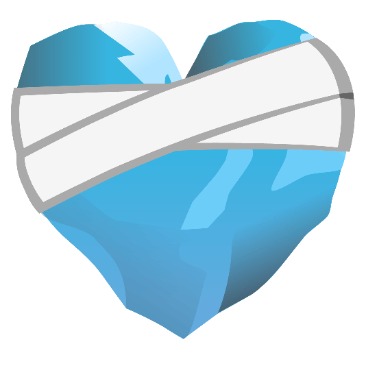 ice cube mending heart