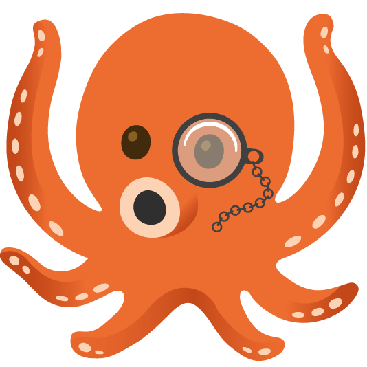 face with monocle octopus