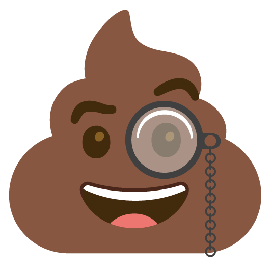 face with monocle hankey