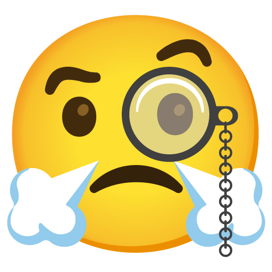 face with monocle triumph