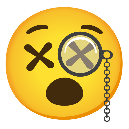 face with monocle dizzy face